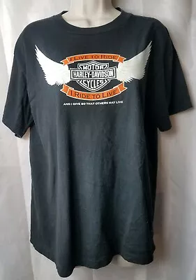 Delta Pro Weight Medium Black 2008 Harley Davidson Full Metal Blood T Shirt  • $9.79