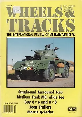 Wheels & Tracks Military Vehicles - 1990 - Issue #32 - Staghound - Morris Q - M3 • $9.99