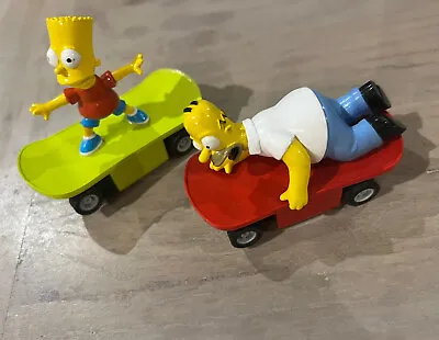 £10 • Buy Micro Scalextric Simpsons Bart And Homer Skateboards Cars