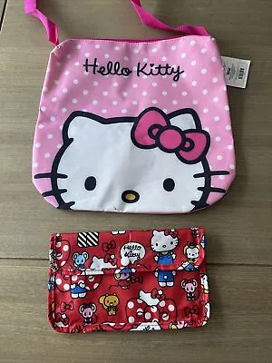 Hello Kitty Euro Hand Bag & Small Case Sanrio Euro Bag With Tags! • $15.20