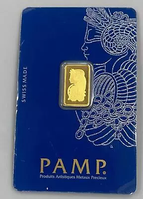 Pamp 2.50 Gram .9999 Gold Bar .0804AGW Carded L18506 • $124.50
