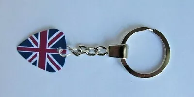 Charm Bracelet Clasp Opener Nail Saver Union Jack Uk Flag On Silver Keyring. • £2.99