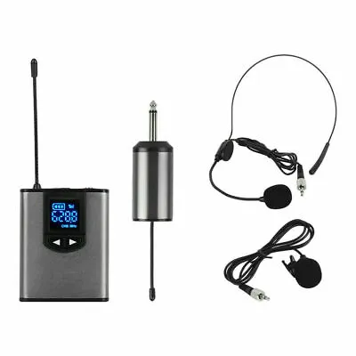 £32.93 • Buy UHF Wireless Microphone-Lavalier Lapel Mic Mini Receiver Transmitter Headset Set