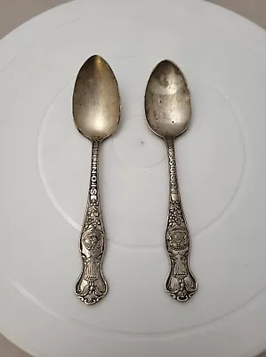 2 Vtg Oneida Community A1 X Silver Plate MISSOURI Souvenir Spoons • $10