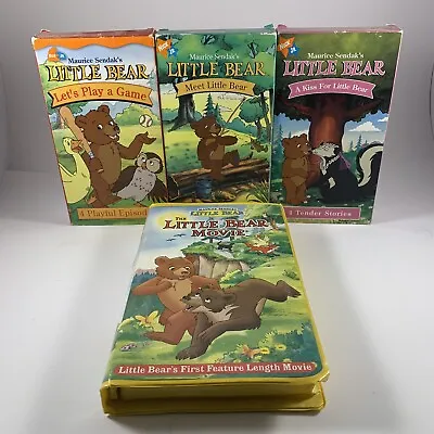 Lot Of 4 Nick Jr. Maurice Sendak's Little Bear VHS Tapes • $20.95