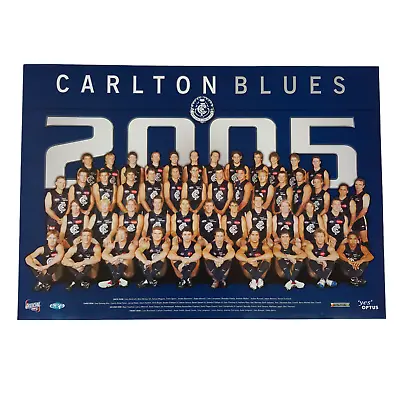 $10 • Buy Official AFL Carlton Blues Football Club 2005 Season Team Poster