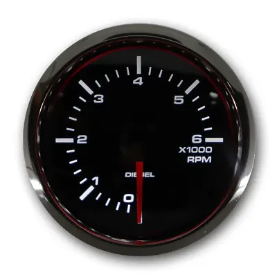 MGS 52mm 2-1/16  Electrical Tachometer For Diesel Engine 6000 RPM White LED • $40.84