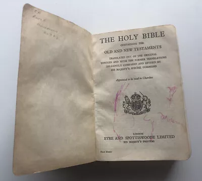 Eyre Spottiswoode Leather Bible • £85
