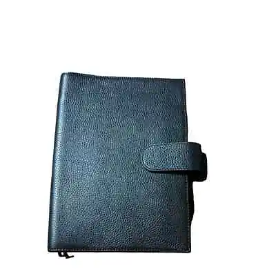 Moterm Original Planner Cover - A5+ BLack Pebbled (Vegetable Tanned Leather) • $64.99