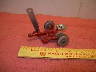 VINTAGE Metal Toy SLIK Red SICKLE BAR Pull Type MOWER Massey Ferguson?Free Ship • $9.99