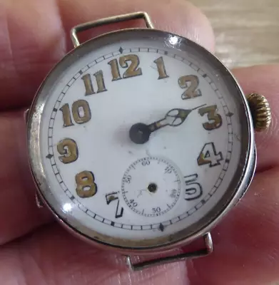 Rare Ww1 Silver Gents Trench Watch  Dates C 1917 • £11.50