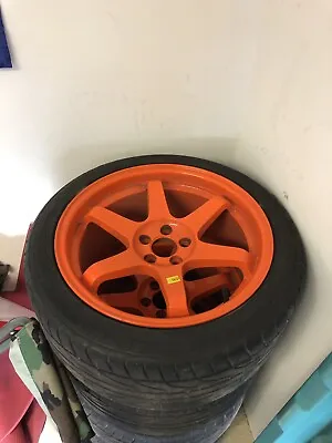 Varrstoen  ES2  Orange 17x7.5 5x100 With Tires Falken • $650