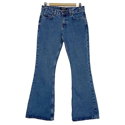 Y2K London Jean Victoria’s Secret Slim Flare Denim Jeans Womens Size 4 Mid Rise • $26.09