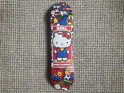 RARE GIRL SKATEBOARDS MIKE CARROLL Sanrio HELLO KITTY 35th Anniversary Deck 8” • $99