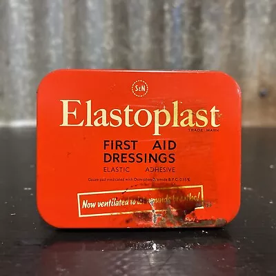 ELASTOPLAST BAND-AID First Aid Adhesive Dressings Vintage Collectable Tin • $7.99