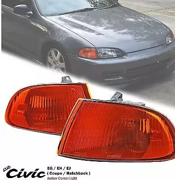 Amber Corner Indicator Light Lamp For Honda Civic EG EG6 EH EJ Coupe 3DR 1992-95 • $58