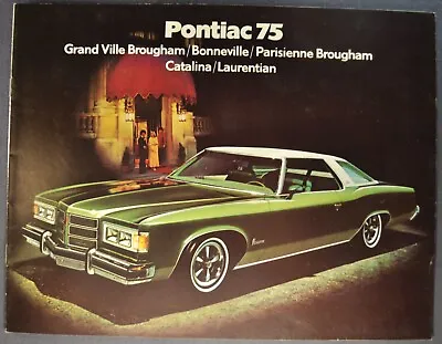 1975 Pontiac Brochure Grand Ville Bonneville Catalina Parisienne 75 Canadian • $19.95