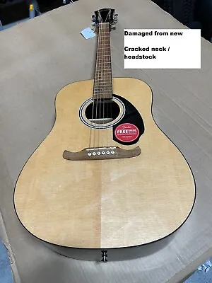 Fender - FA-125 Dreadnought Acoustic Guitar Laminated Basswood Back & Sides Ch • £50