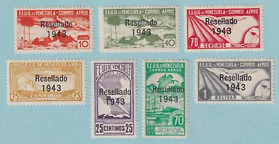 Venezuela C164 - C170 Airmails  Mint Hinged Og * Group Of 7 - Very Fine! - P465 • $14