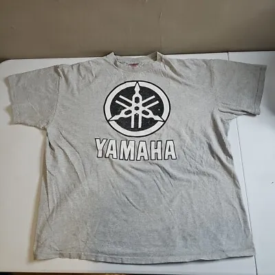 Vintage 90s Yamaha ATV Motorcycle  Racing Big Logo T-Shirt Size XXL Men's USA  • $19.99