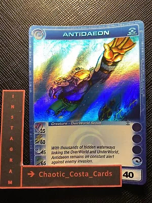 Antidaeon Promo - *max Power* 35/60/45/65/40 - Ripple Foil - Chaotic Card - N/m • $59.99