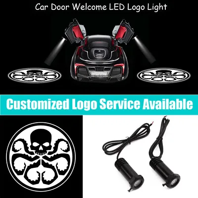 2Pcs Black Octopus Skull Hydra Logo Car Door Welcome Laser LED Light Projector • $18.03