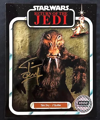 £33.85 • Buy Tim Dry ICCC Authentic Autograph Star Wars Return Of The Jedi J'Quille 8X10