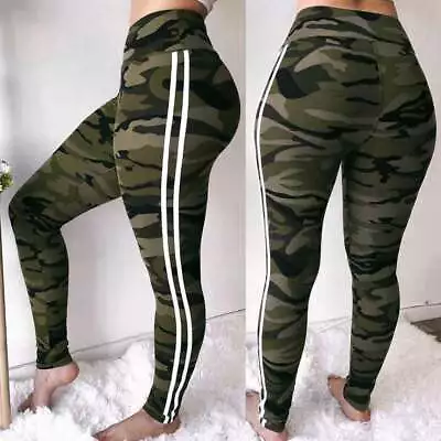 Tik Tok Women Anti Cellulite Compression Push Up Yoga Gym Pants Shark Leggings • £2.96