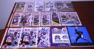 ***LOT OF 12 NEW YORK METS YEARBOOKS And 17 GAME PROGRAMS FROM 1982 TO 2009*** • $41.37