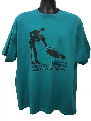 Tucson Arizona International Mariachi Conference Shirt XXL 2XL Turquoise A6 • $39.99