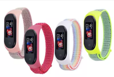 For Xiaomi Mi Band 3 4 Woven Nylon Soft Wrist Watch Band Strap Hook And Loop • $13.99