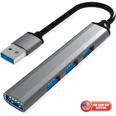 Mini USB Hub Extensions 4 Port USB 3.0 Hub Expander 2.0 Hub PC MAC Adapter • $8.99