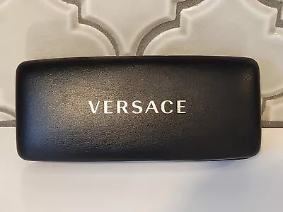 Authentic Versace Sunglasses/Eyeglasses Leather Hard Case W/ Cloth Cleaner - NEW • $14.49