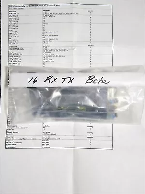 QRP SoftRock V 6.0 RXTX Beta Kit ~ UnBuilt W/ Instructions ~ Ham Radio • $49.95