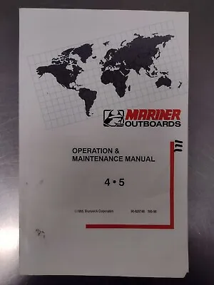 Mercury Mariner Outboard Motor Owner Operator Manual 4 5 HP 1995 90-828748 • $19.95