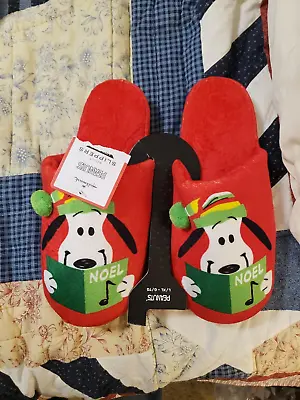 Hallmark Peanuts Snoopy Noel Slippers W/Sound  Size L/XL  NEW! • $11.69