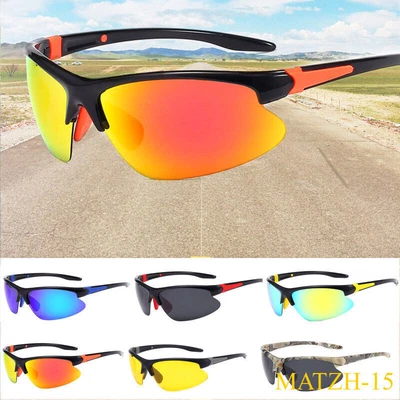 $13.21 • Buy Polarized Glasses Windproof UV Protective Fishing Cycling Sport Sunglasses Men