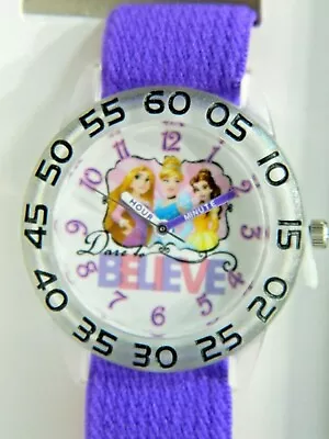 Disney Princess Purple Strap/ Time Teacher  Kids Watch  Box 126 • $20