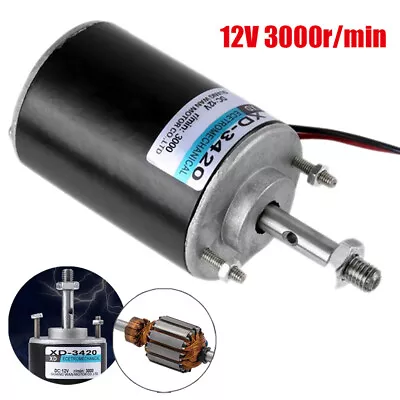 12V 30W 3000rpm High Speed Reversible Permanent Magnet DC Motor For Generator • £15.59