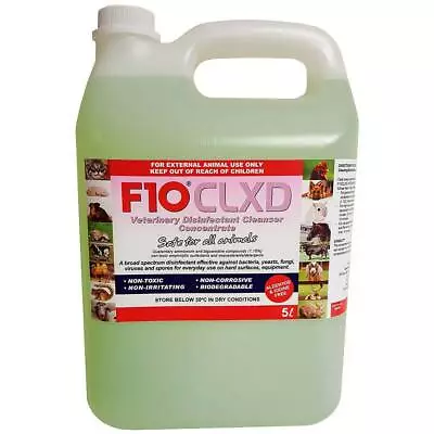 F10 CLXD Veterinary Disinfectant Cleanser Concentrate 5 Litre • £61.48