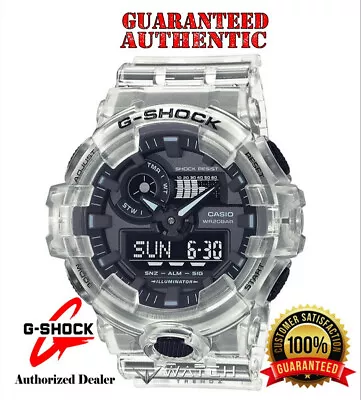 Casio G-Shock GA700SKE-7A SKELETON White Transparent Analog-Digital Watch • $85