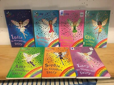 Rainbow Magic Series 4 Jewel Fairies: Books 22-28: Complete Set Of 7 Books. • £8