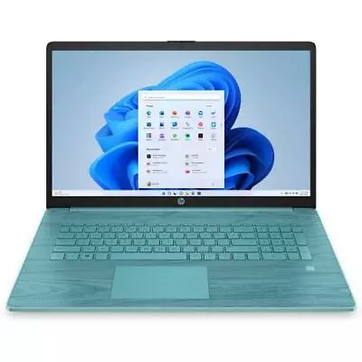 HP 17 17.3  Touchscreen Notebook Intel Celeron 4GB RAM 128GB SSD Seafoam Teal • $249.99