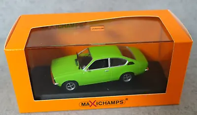 Maxichamps Diecast 940 045621 Opel Kadett C Coupe 1974  Green 1:43 Scale • £39.99