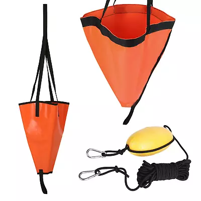 $34.95 • Buy Drift Sock Sea Anchor Drogue 42  Sea Brake W/ 30ft Kayak Tow Rope Ball Float