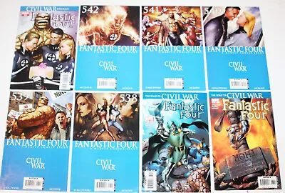 Fantastic Four #536-544 - Civil War Complete Set W/ Road To - Marvel Comics 2006 • $29.99