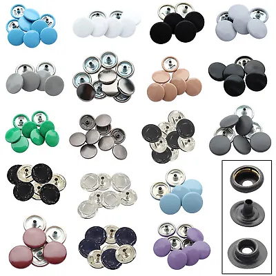 15mm Press Studs Snap Fasteners Poppers 4Part Buttons For Leather Craft Clothing • £72.79