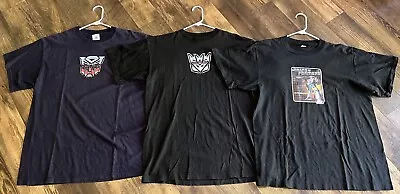 Classic Autobot And Decepticon Logo And Megatron Mens Large T-Shirt Lot • $19.99