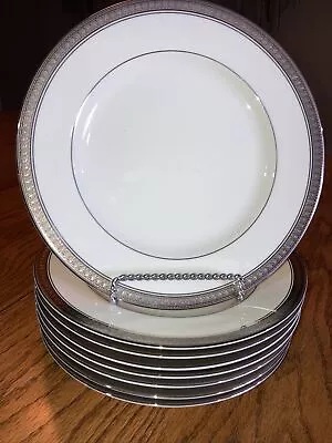 Mikasa Palatial Platinum Salad Plates L3235 8 1/4  (8) • $44.99