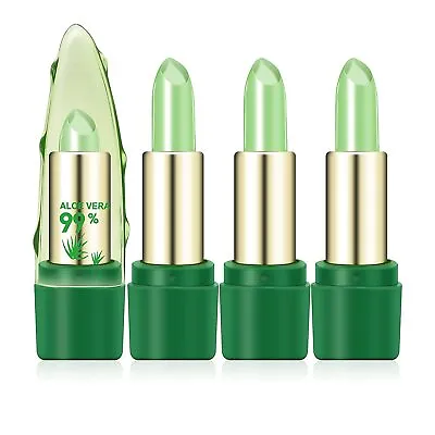 £3.89 • Buy Aloe Vera Natural Moisturizer Lipstick Temperature Changed Color Lipbalm Natural